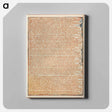 アートパネル-Jerusalem, Plate 55, "When those who disregard...." - ウィリアム ブレイク Canvas.