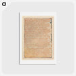 アートポストカード-Jerusalem, Plate 55, "When those who disregard...." - ウィリアム ブレイク Postcard.