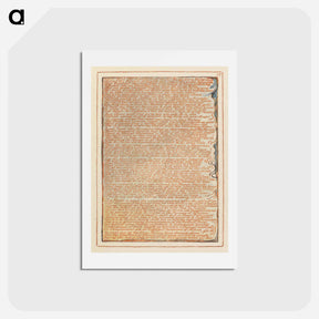アートポストカード-Jerusalem, Plate 55, "When those who disregard...." - ウィリアム ブレイク Postcard.