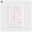 アートポストカード-(unknown) part of a sketchbook - アルバート エーデルフェルト Postcard.