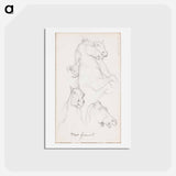 アートポストカード-(unknown) part of a sketchbook - アルバート エーデルフェルト Postcard.