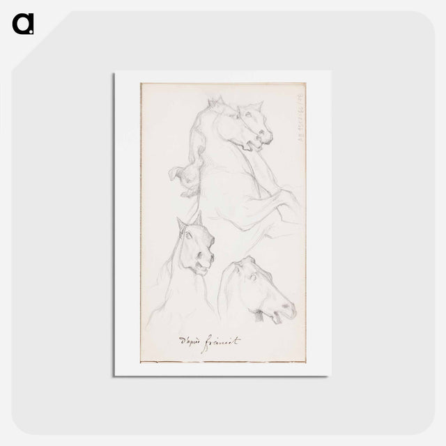 アートポストカード-(unknown) part of a sketchbook - アルバート エーデルフェルト Postcard.