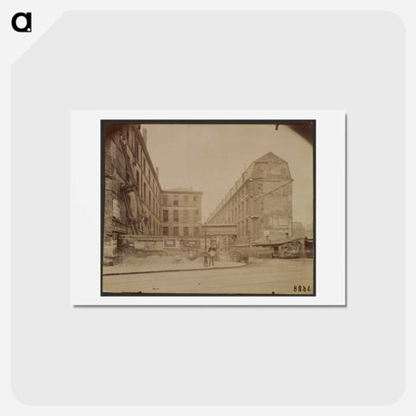 アートポストカード-Ancien Hôtel Dieu
 - ウジェーヌ アジェ Postcard.