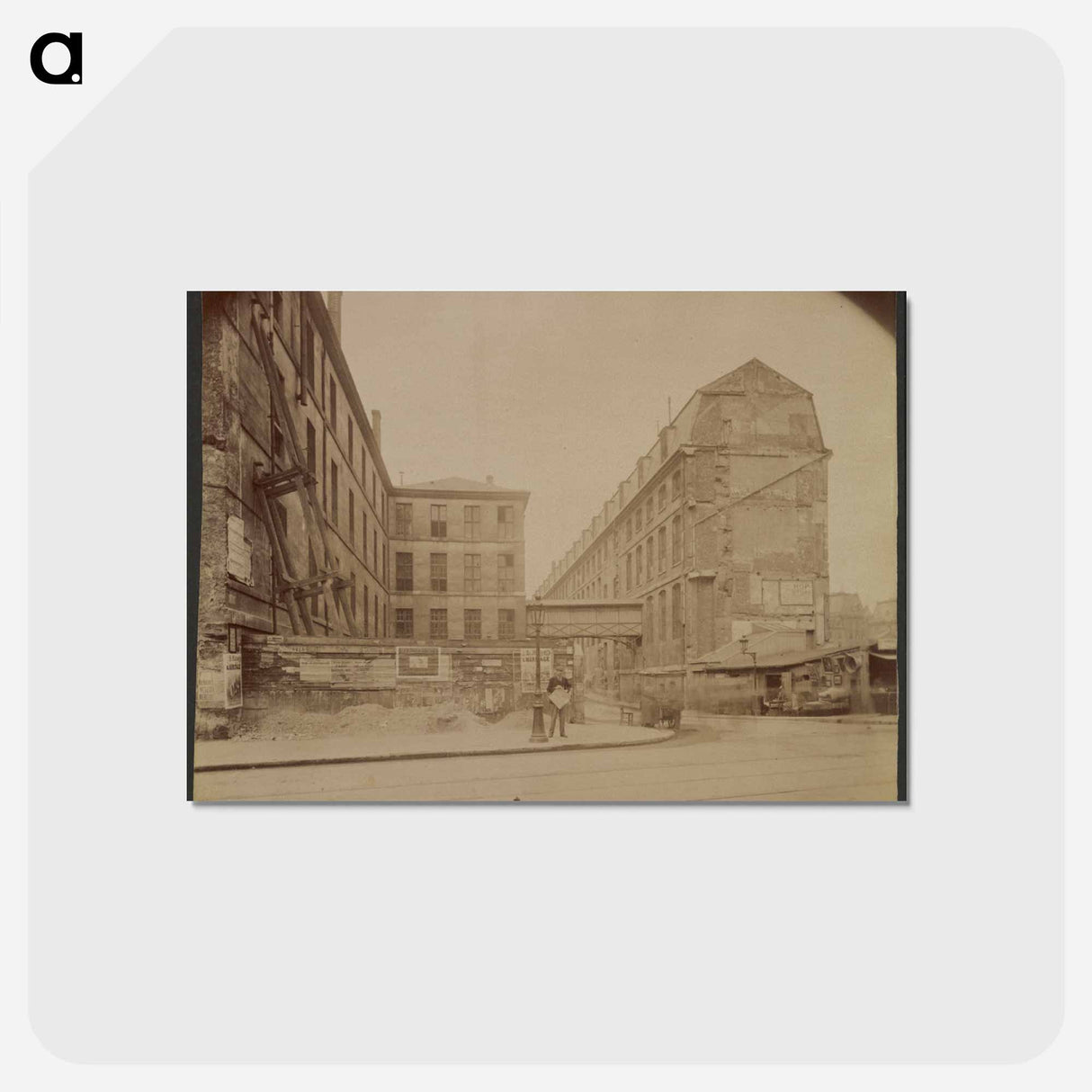 アートポストカード-Ancien Hôtel Dieu
 - ウジェーヌ アジェ Postcard.