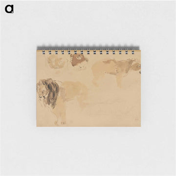 Study of lions - ウジェーヌ ドラクロワ Memo.