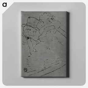 アートパネル-At the Concert - アンリ ド トゥールーズ ロートレック Canvas.