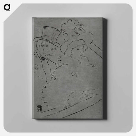 アートパネル-At the Concert - アンリ ド トゥールーズ ロートレック Canvas.