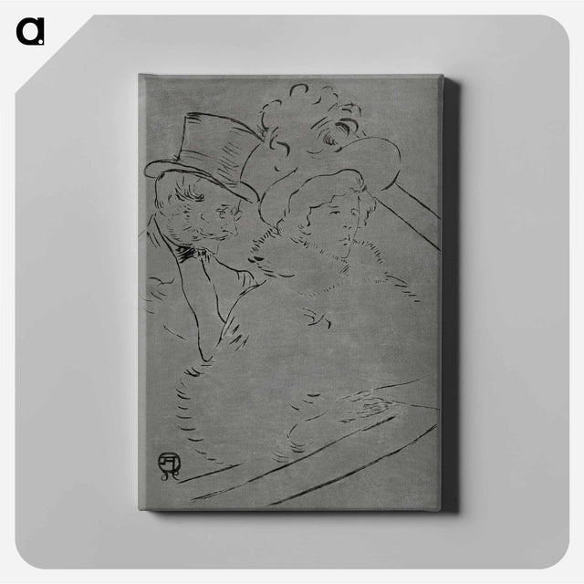 アートパネル-At the Concert - アンリ ド トゥールーズ ロートレック Canvas.