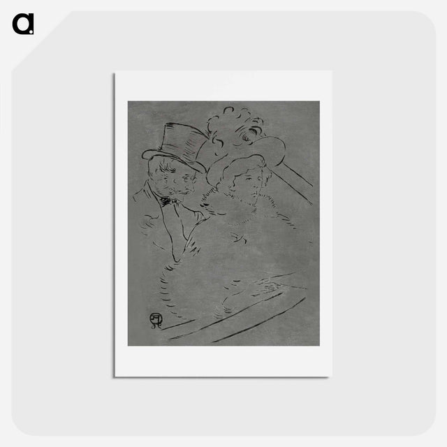 アートポストカード-At the Concert - アンリ ド トゥールーズ ロートレック Postcard.