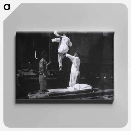 アートパネル-Loading a Hospital Train with Typhoid Patients, Station 83, Manchuria
 - 国立医学図書館 Canvas.