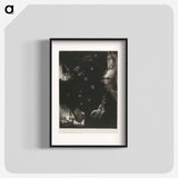 Different Peoples Inhabit the Countries of the Ocean, plate 23 of 24 - オディロン ルドン Poster.