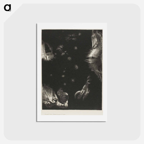 Different Peoples Inhabit the Countries of the Ocean, plate 23 of 24 - オディロン ルドン Postcard.