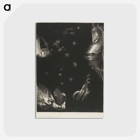 アートポストカード-Different Peoples Inhabit the Countries of the Ocean, plate 23 of 24 - オディロン ルドン Postcard.