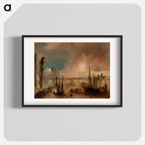 アートポスター-Burning of the Houses of Parliament
 - セントルイス美術館 Poster.