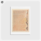 アートポストカード-Jerusalem, Plate 66, "In awful pomp & gold...." - ウィリアム ブレイク Postcard.