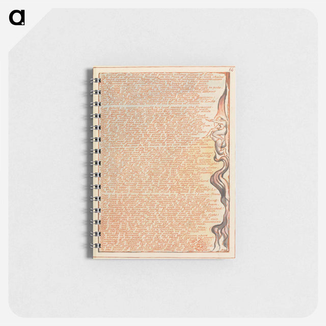 アートメモ帳-Jerusalem, Plate 66, "In awful pomp & gold...." - ウィリアム ブレイク Memo.