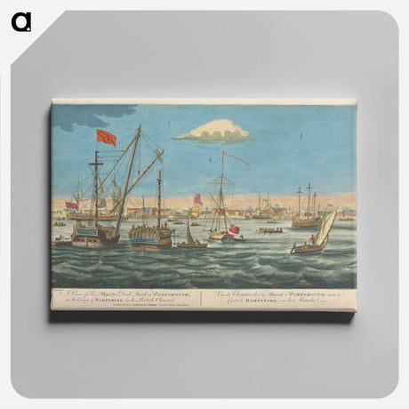 アートパネル-A View of His Majesty's Dock Yard at Portsmouth, in the County of Hampshire, on the British Channel
 - イェール大学アートギャラリー Canvas.