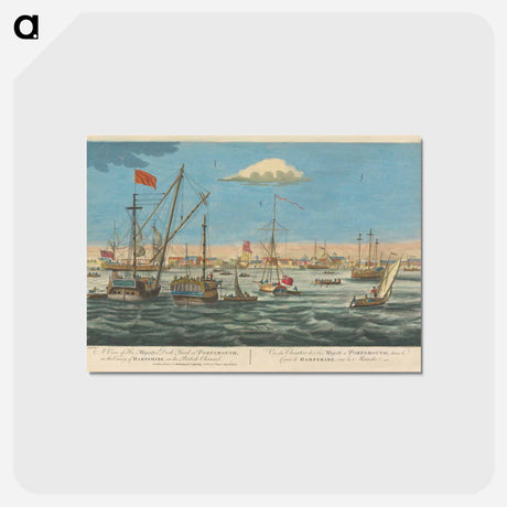 アートポストカード-A View of His Majesty's Dock Yard at Portsmouth, in the County of Hampshire, on the British Channel
 - イェール大学アートギャラリー Postcard.