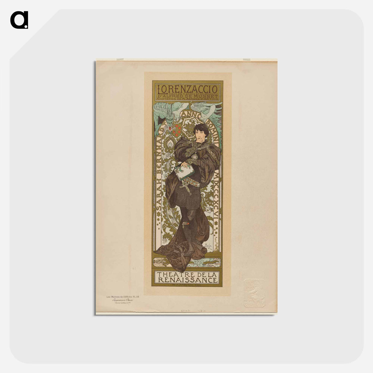 アートポストカード-Lorenzaccio
 - クリーブランド美術館 Postcard.