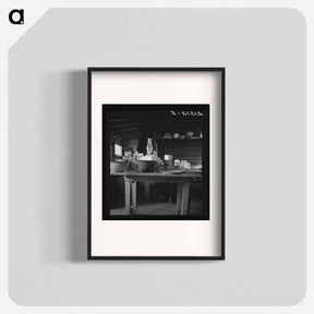 アートポスター-Interior of Dougherty basement house - ドロテア ラング Poster.