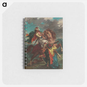 アートメモ帳-A Turk Surrenders to a Greek Horseman - ウジェーヌ ドラクロワ Memo.