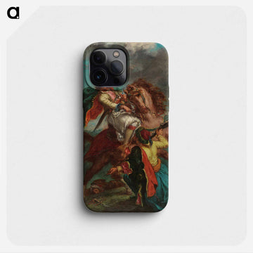 A Turk Surrenders to a Greek Horseman - ウジェーヌ ドラクロワ Phone Case.