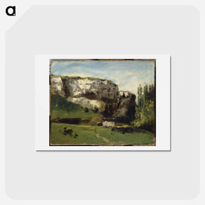 アートポストカード-Landscape of Franche Comté - ギュスターヴ クールベ Postcard.