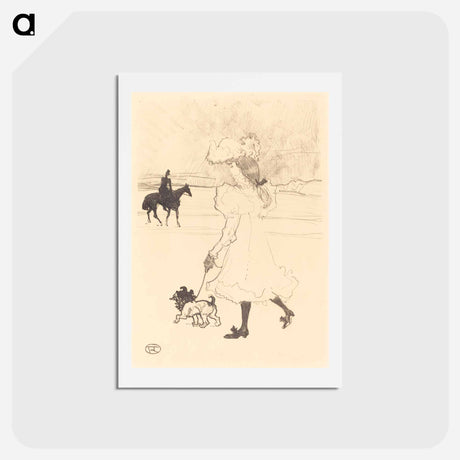 アートポストカード-In the Woods - アンリ ド トゥールーズ ロートレック Postcard.