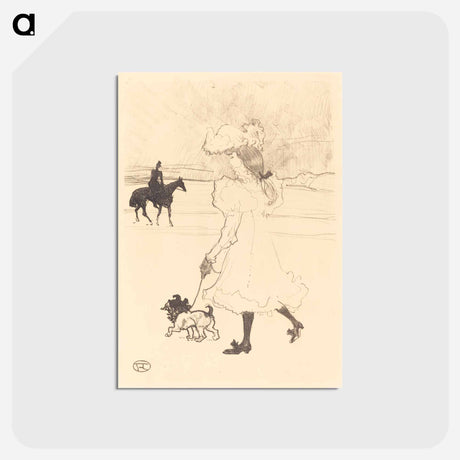 アートポストカード-In the Woods - アンリ ド トゥールーズ ロートレック Postcard.