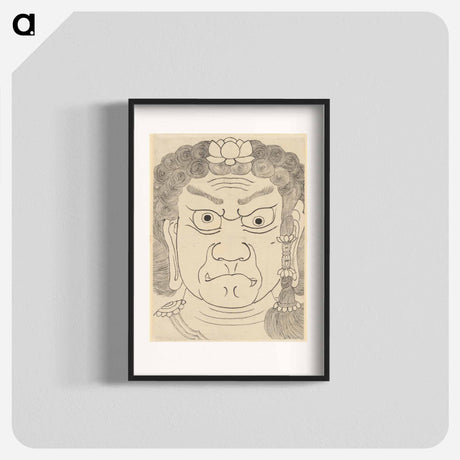 アートポスター-Mask of Fudō Myōō - 葛飾 北斎 Poster.