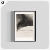 アートポスター-Frontispiece to A Gustave Flaubert - オディロン ルドン Poster.