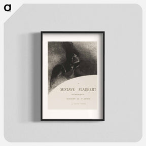 アートポスター-Frontispiece to A Gustave Flaubert - オディロン ルドン Poster.
