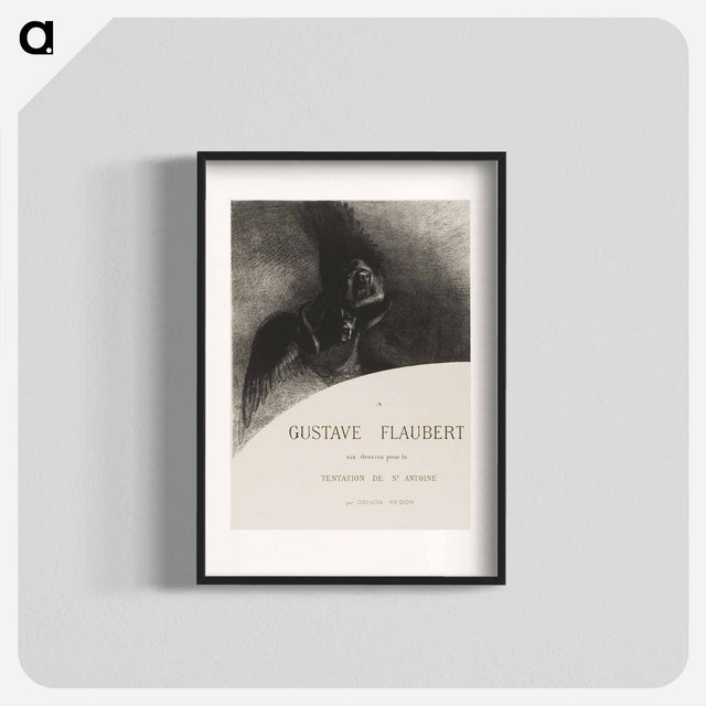 アートポスター-Frontispiece to A Gustave Flaubert - オディロン ルドン Poster.