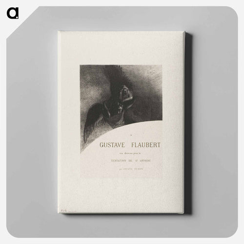 Frontispiece to A Gustave Flaubert - オディロン ルドン Canvas.