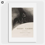 アートポスター-Frontispiece to A Gustave Flaubert - オディロン ルドン Poster.