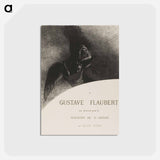 アートポストカード-Frontispiece to A Gustave Flaubert - オディロン ルドン Postcard.