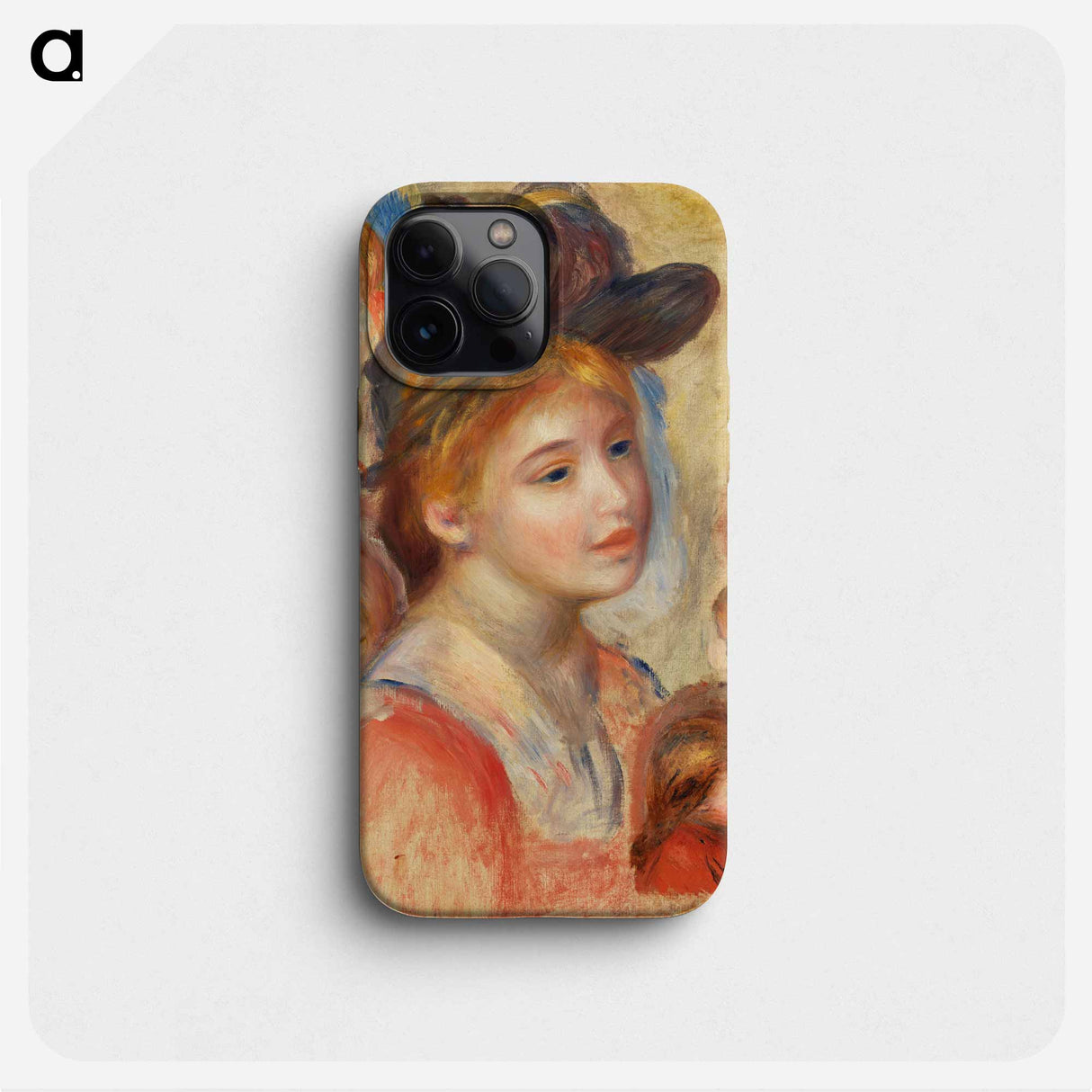 Study of Girls' Heads - ピエール オーギュスト ルノワール Phone Case.