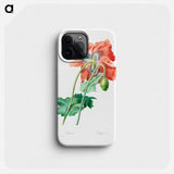 Poppy - Pierre Joseph Redouté Phone Case.