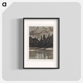 アートポスター-Nachtelijk landschap met trekvogels - テオ ヴァン ホイテマ Poster.