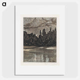 Nachtelijk landschap met trekvogels - テオ ヴァン ホイテマ Poster.