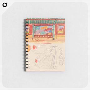アートメモ帳-Cave of the Golden Calf: Study of Cabaret Stage and Painted Murals
 - イェール大学アートギャラリー Memo.