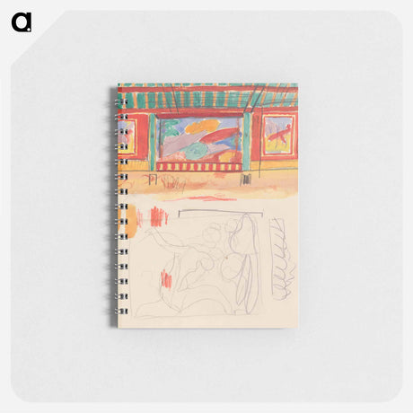 アートメモ帳-Cave of the Golden Calf: Study of Cabaret Stage and Painted Murals
 - イェール大学アートギャラリー Memo.