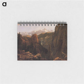 アートメモ帳-Nevada Falls, Yosemite - アルバート ビアスタット Memo.