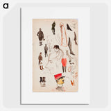 (unknown) part of a sketchbook - アルバート エーデルフェルト Poster.