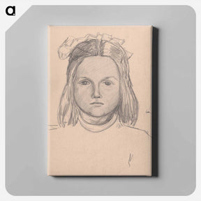 アートパネル-Portrait of a girl - アーノルド ピーター ワイズ クビンチャン Canvas.