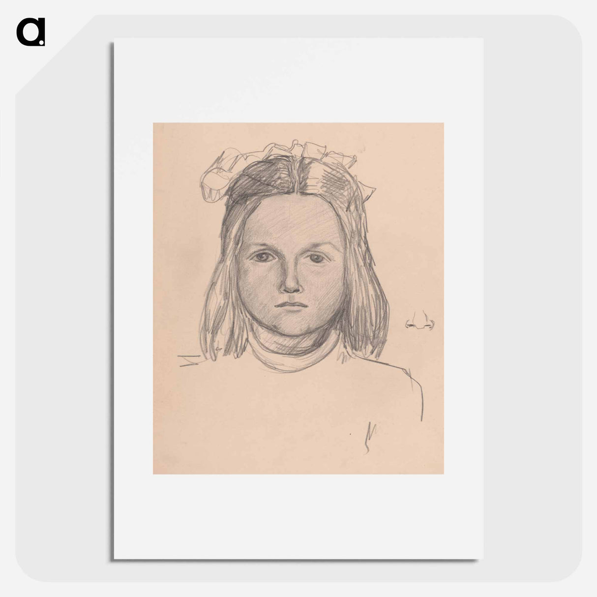 Portrait of a girl - アーノルド ピーター ワイズ クビンチャン Poster.
