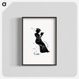アートポスター-Silhouette of a Lady Reading
 - 大英図書館 Poster.