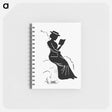 アートメモ帳-Silhouette of a Lady Reading
 - 大英図書館 Memo.