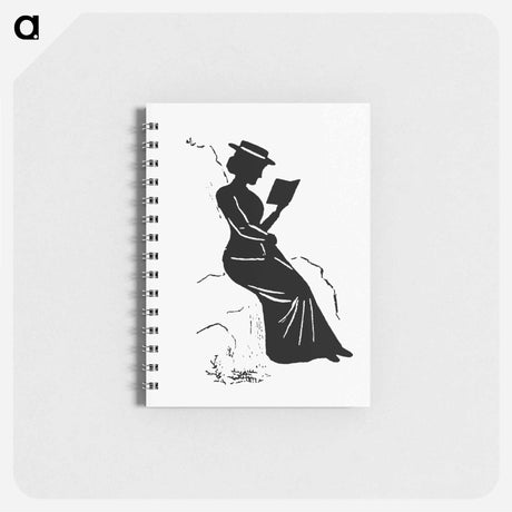 アートメモ帳-Silhouette of a Lady Reading
 - 大英図書館 Memo.