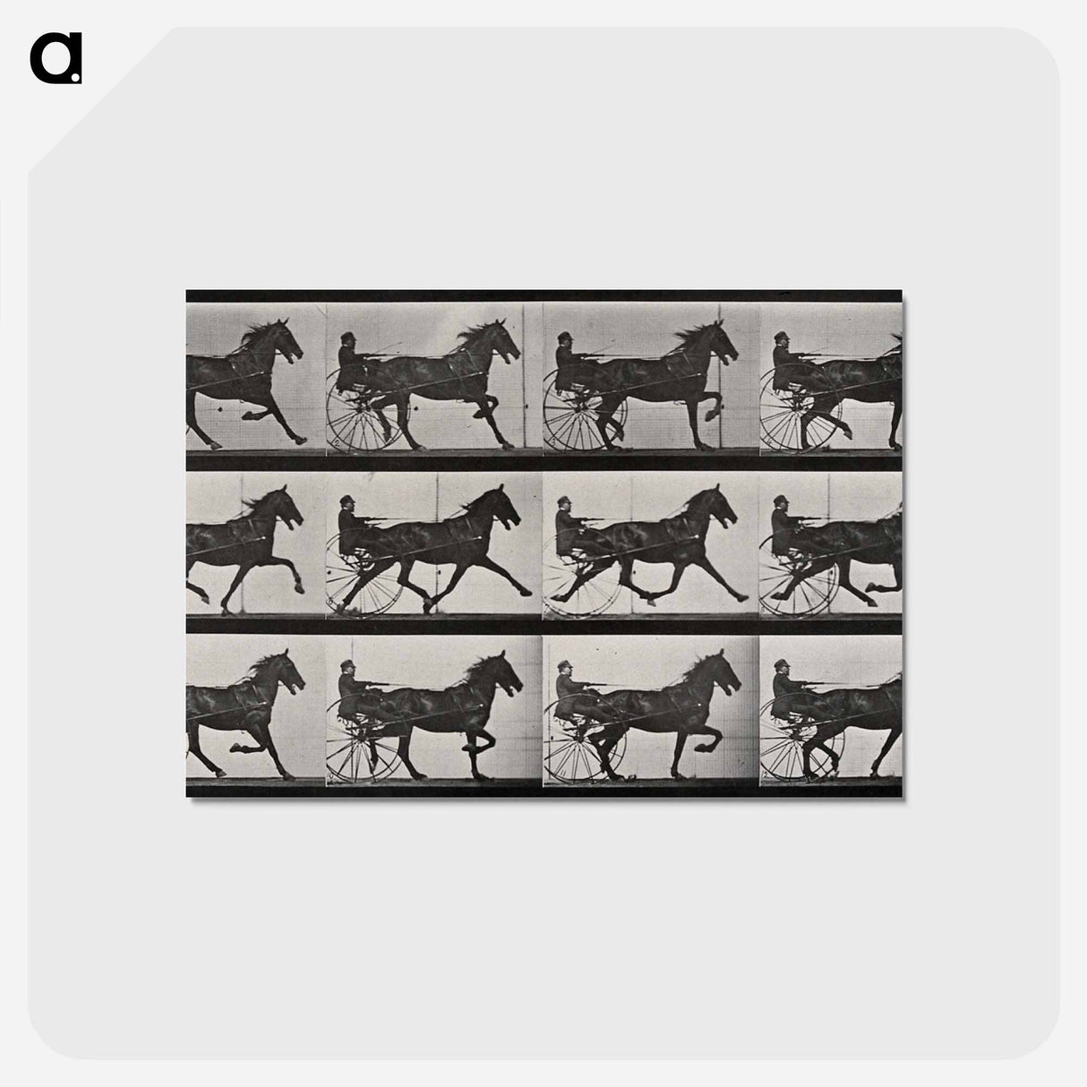 アートポストカード-Chariot in Motion
 - エドワード マイブリッジ Postcard.